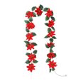 thumbnail image 1 of putnchl Christmas Red Berry Garland, Flexible Artificial Red Berry Garland, Poinsettia Christmas Decorations For Indoor Outdoor Home Decor, 1 of 5
