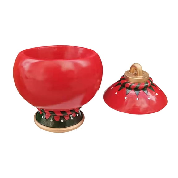 putnchl Christmas Snack Bowl Christmas Snack Serving Bowl Xmas Candy Can Tabletop Decor