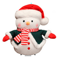 thumbnail image 1 of putnchl Christmas Snowman Plush Toy Soft Stuffed Doll Decorative Holiday Home Decor Festive Gift, 1 of 5