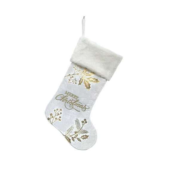 putnchl Christmas Socks Candy Boots With Small Bells Holiday Gift Bags Christmas Trees Boots For Fireplace