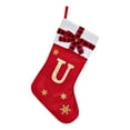 thumbnail image 1 of putnchl Christmas Stockings Small Embroidered Letter Knitted Xmas Hanging Stocking Decorations Christmas Party Decor, 1 of 4