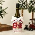 thumbnail image 1 of putnchl Christmas Sweater Wine Bottle Cover Newest Collar & Button Coat Design Wine Bottle Sweater Cover, 1 of 1
