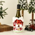 thumbnail image 1 of putnchl Christmas Sweater Wine Bottle Cover Newest Collar & Button Coat Design Wine Bottle Sweater Cover, 1 of 1