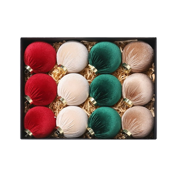 putnchl Christmas Tree Ornaments, Christmas Ball Decoration Set Red Green And Gold Christmas Ball Shatterproof Hanging Tree Ornament Set