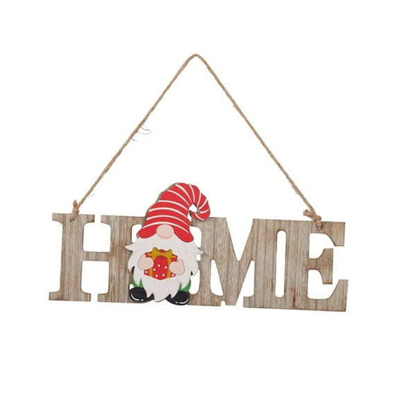 putnchl Christmas Welcome Door Hanger Door Decoration,Gnome Door Hanger Welcome Sign With Interchangeable Holiday Pieces For Gifts