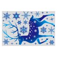 thumbnail image 1 of putnchl Christmas Window Clings Stickers Christmas Snowflake Window Cling Stickers For Glass, 1 of 8