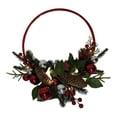 thumbnail image 1 of putnchl Door Wreath Christmas Wreath With LED Lights Timer And Christmas Baubles Decoration Christmas, 1 of 2