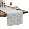 thumbnail image 1 of putnchl Faux Christmas Table Runners Gold Sequin Snowflake Table Runner Xmas Table Runner For Super Soft Thick Luxury Christmas Table Decoration, 1 of 3