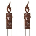 thumbnail image 1 of putnchl Garden Stake Rusted Metal Decor Christmas Stakes Candles,Christmas Tree, Snowman Shape Garden Stake Decor, 1 of 5