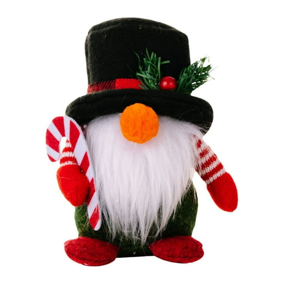 putnchl Gnomes Plush Christmas Gnome Decor Handmade Wooden Elderly Ornaments Staghorn Dwarf Rudolph Doll For Home Kitchen Table Ornaments Gifts