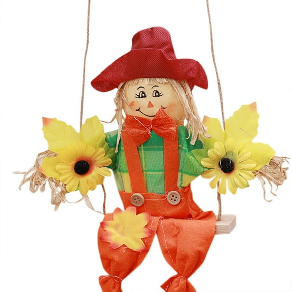 putnchl Halloween Decoration Materials Scarecrow Swing Hanging Ornaments Kindergarten Classroom Corridor Background Wall Decoration Props Or Decorations