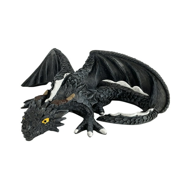 putnchl Halloween Squatting Dragon Sculpture-Dragon, Dragon Resin Gothic Garden Statues, Gothic Dragon Sculpture Crafts For Patio Garden