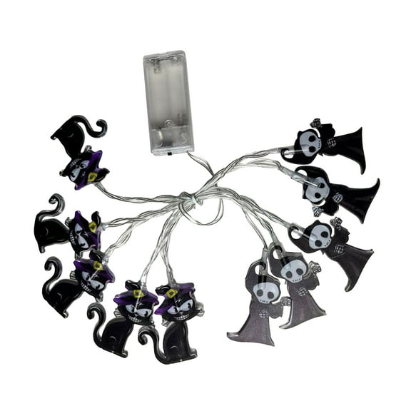 putnchl Halloween String Lights Ghosts For Home Decor Indoor Party Holiday 59inch