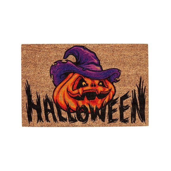 putnchl Halloween Washable Door Mat Decorative Door Mat Entrance Rug