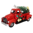 thumbnail image 1 of putnchl Metal Snowflake Red Farm Truck Christmas Centerpiece Holidays Home Furnishing Decoration Christmas Truck, 1 of 5