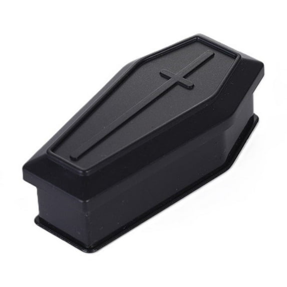 putnchl Ornament Decor Table Snack Serving Tray With Lid Halloween Adornment Haunted House Prop Simulation Coffin