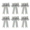 thumbnail image 1 of putnchl Ribbon Wreath Bow 10in Wide, 18in Long Tails, Christmas Tree Ribbon, Winter Decoration, Christmas Decor, Front Door Decor 6pc, 1 of 5