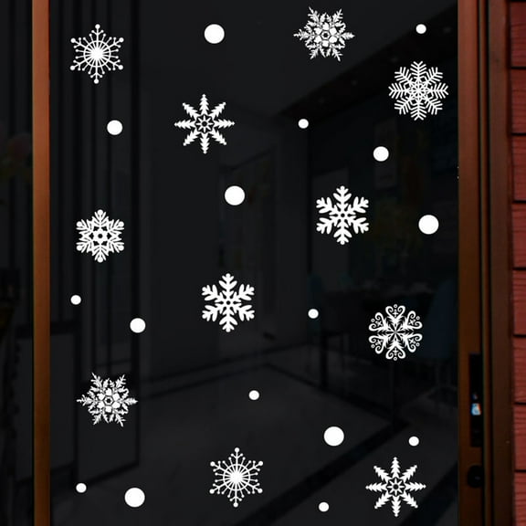 putnchl Snowflake Decor Christmas Wall Sticker Home DIY Decals For Door And Window