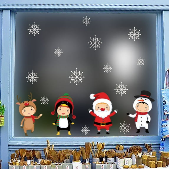 putnchl Snowflake Decor Christmas Wall Sticker Home DIY Decals For Door And Window