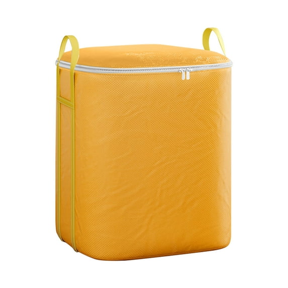 putnchl Storage Bag Reinforced Handle Extra Large Storage Bag Clothes Christmas Decoration Storage Bag Thickened Double Zipper Storage Bag