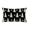 thumbnail image 1 of putnchl Winter New Christmas Christmas Eve Snowflake Linen Pillow Sets Home Living Room Cushions Cushions, 1 of 4