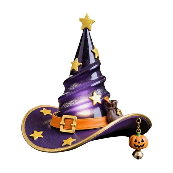 putnchl Witch Hat Night Light LED Halloween Decoration A
