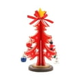 thumbnail image 1 of putnchl Wooden Christmas Tree, Tabletop 3D Christmas Tree With Snowman, Miniature Festival Ornaments, Artificial Small Xmas Tree For Christmas Holiday Party, 1 of 3