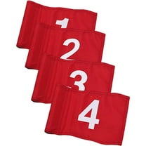 putting green flags 4Pcs Numbered Golfs Flags Golfing Flags Golfs Targeting Flags Wear-resistant Golfs Flags