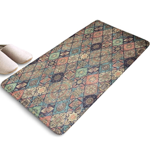 puwbnhj Bohemian Square Pattern Area Rugs