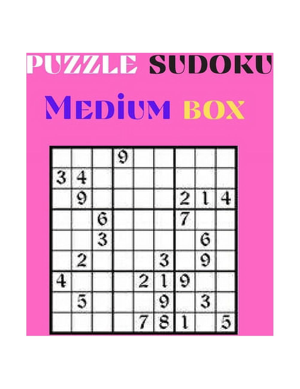 puzzle sudoku Medium box: puzzle sudoku 188 Page With