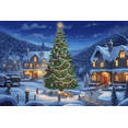 thumbnail image 1 of puzzles 300 pieces for adults Winter Lights Christmas and Holiday Snow Scene Formation wooden Challenging Puzzle Perfect for Game Night 14.9'' x 10.2'', 1 of 5