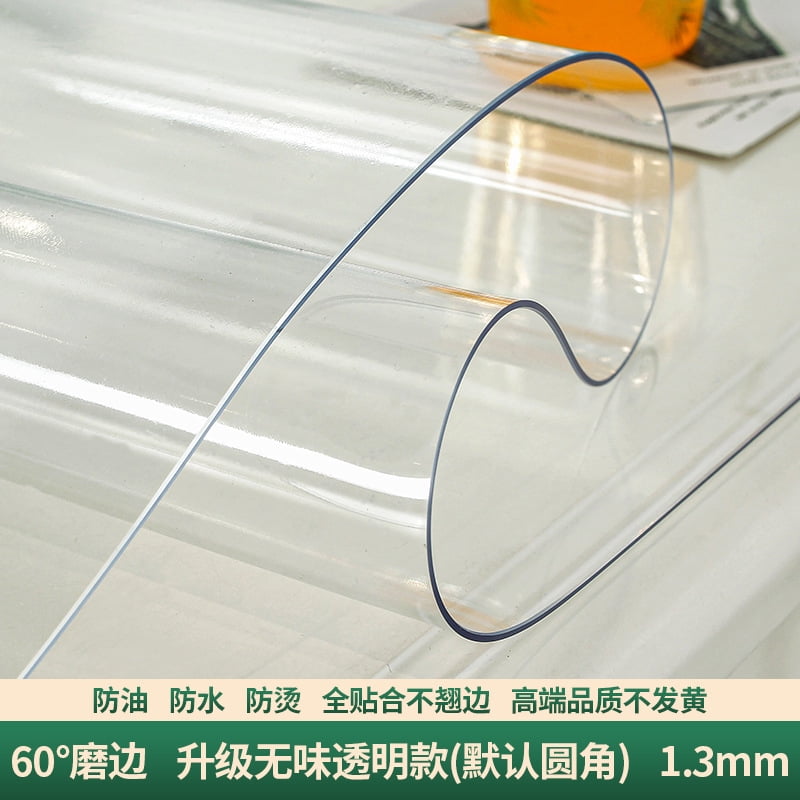pvc transparent table mat soft glass tablecloth antiironing waterproof