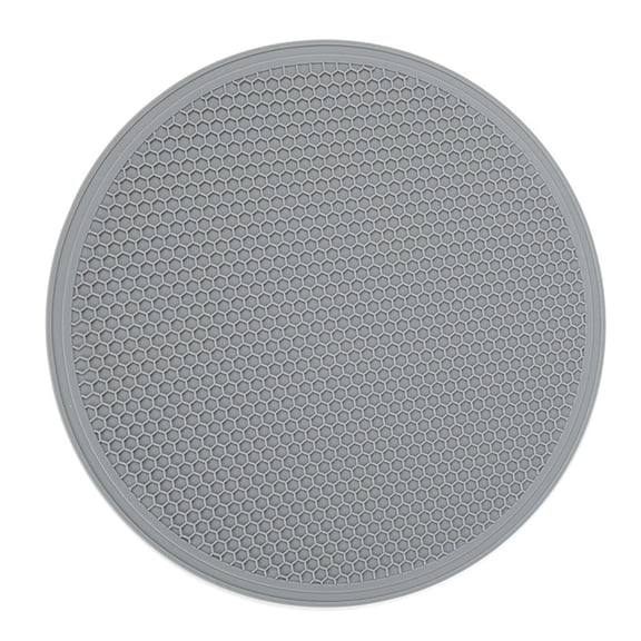 pvdgvd 1pc 11.8 Inch Cushion Insulating Mat, Silicone Food-grade Heat Resistant Anti-slip, Hollow Pattern Easy to Clean, for Dining Bowl Pot Table 30*30cm