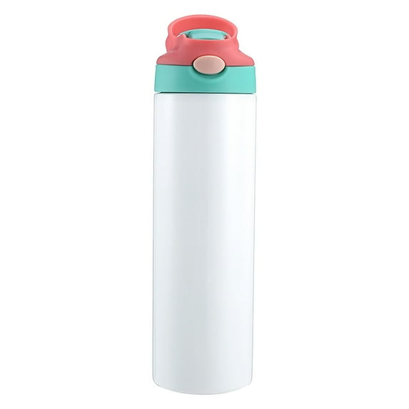 pvdgvd 20oz Kids Insulated Stainless Steel Water Bottle, Custom with Name Straw Lid, 6-12h Heat & 12-24h Cold, for School Travel
