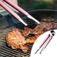 thumbnail image 1 of pvdgvd 25.5CM Stainless Steel BBQ Food Clip, Anti-slip Handle & Easy to Clean, Outdoor Barbecue Tool for Meat Vegetables, 1 of 5