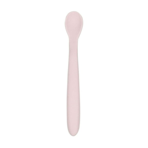 pvdgvd Baby Food Grade Silicone Spoon, Soft & Heat-Resistant for Complementary Food, Bendable Handle & Easy to Clean, Training Tableware