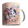 thumbnail image 1 of pvdgvd Easter Ceramic Coffee Mug 350ml, Cute Rabbit Design for Tea Drinks, Practical & Festive Gift, Easy to Clean, 1 of 6