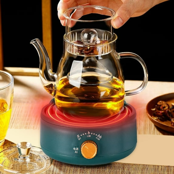 pvdgvd Flower Tea Kettle Stove, Multi-function Mini Small Stove with Three-stage Knob & Explosion-proof Panel, Ideal for Heating and Cooking