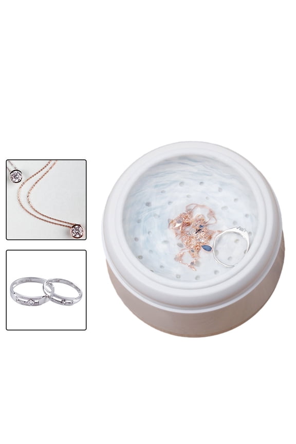 Jewelry Cleaning Machine, Mini Ultrasonic Cleaner for Eyeglasses Rings Watches Coins Razors, Low Noise & Durable Material, Powerful Non-Destructive Cleaning, Ideal Gift for Loved Ones