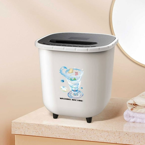 pvdgvd Mini Portable Washing Machine, 6L Capacity 27W Bucket Washer for Clothes Underwear, USB Powered & Compact for Camping RV Travel Small Spaces, Easy to Use & Store