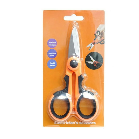 pvdgvd PE Big Horse Fish Thread Scissors Card Set, Stainless Steel Rubber Scissors for Fishing Line Lead Thin Wires, Compact Size & Versatile, Durable & Easy to Carry