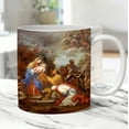 thumbnail image 1 of pvdgvd Printed Ceramic Mug, Commemorative Coffee Cup of Jesus Birth with C-Handle Rounded Corners, Dishwasher Microwave Safe & Free from Harmful Chemicals, Religious Design, 1 of 2
