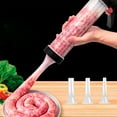 thumbnail image 1 of pvdgvd Sausage Stuffer - Homemade Manual Sausage Maker, Fast Meat Filling Machine, Food Grade Kitchen Tool, 1 of 7