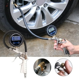220 PSI Tire Pressure Gauge LCD Digital Tire Inflator Gauge for Chuck Car Truck Automatic Reading AirPressure Gauge