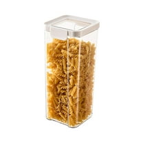 pvdgvd Transparent Plastic Storage Containers, Airtight for Grains Nuts Oats, Food-grade & Stackable, Kitchen Pantry Organizer