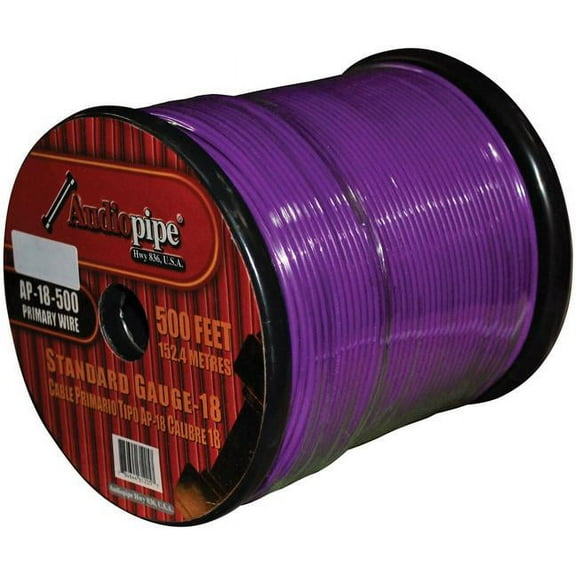 BEST CONNECTIONS 18 Gauge Automotive Primary Wire - 500ft | Power/Ground Electrical Wiring