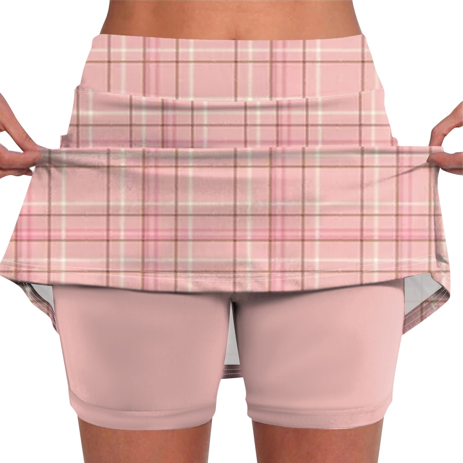 pwidon Golf Skorts for Women Dressy Casual High Waisted Tennis Skirt ...