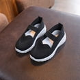 thumbnail image 1 of pwidon Toddler Girls Mary Jane Walking Shoes Breathable Mesh Non Slip Lightweight Kids Casual Sneakers Black 33, 1 of 6