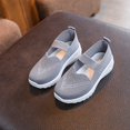 thumbnail image 1 of pwidon Toddler Girls Mary Jane Walking Shoes Breathable Mesh Non Slip Lightweight Kids Casual Sneakers Gray 26, 1 of 5