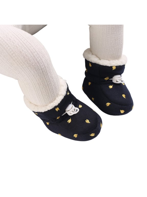Warm Winter Ankle Booties with Heart Embroidery and Adjustable Drawstring Toggle 12